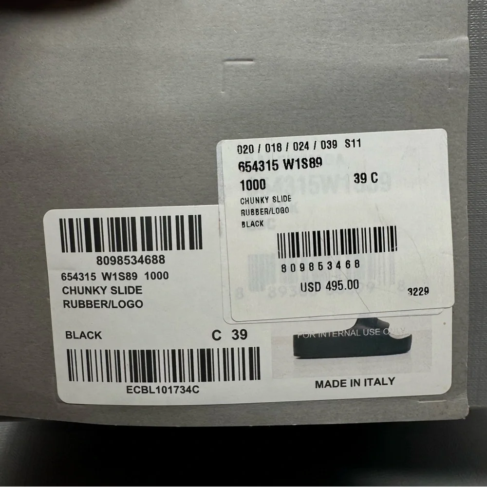 Balenciaga Logo-embossed rubber flatform chunky slides Black 39 Or US 9 - Picture 8 of 8